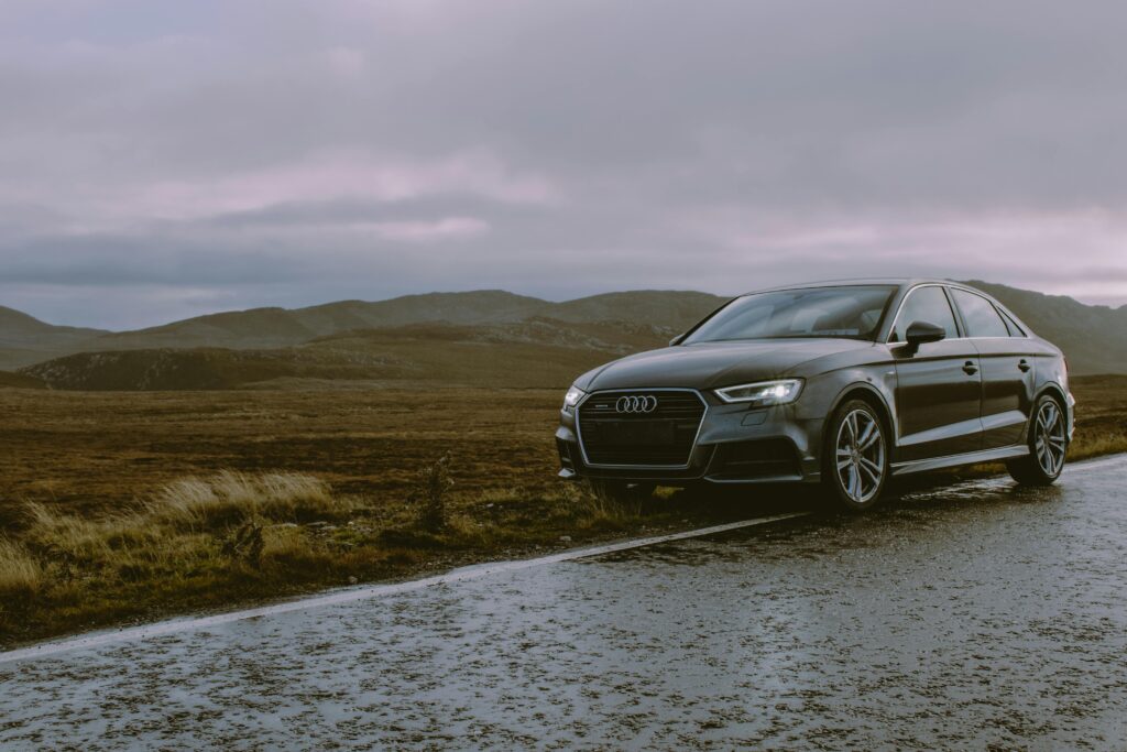 Photo of Black Audi Parked On Roadside